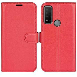 For TCL 20 R 5G Litchi Texture Horizontal Flip Phone Protective Case with Holder & Card Slots & Wallet(Red)