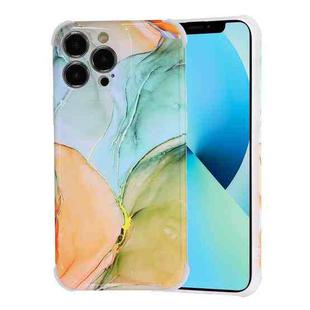For iPhone 13 Pro Max Laser Marble TPU Phone Case (Blue)