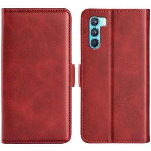 For OPPO K9 Pro Dual-side Magnetic Buckle Horizontal Flip Leather Case with Holder & Card Slots & Wallet(Red)