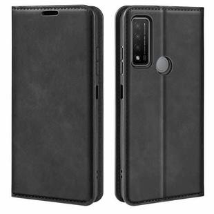 For Xiaomi Redmi Note 11 Pro / Note 11 Pro+ Retro-skin Magnetic Suction Leather Case with Holder & Card Slots & Wallet(Black)