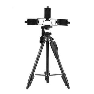 YUNTENG VCT-6808 Multi-Phone Bracket Tripod Mount with Ball Head and Remote Control