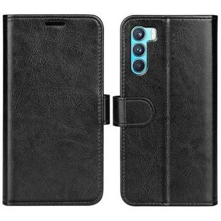 For OPPO K9 Pro R64 Texture Single Horizontal Flip Protective Case with Holder & Card Slots & Wallet& Photo Frame(Black)
