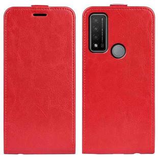 For TCL 20 R 5G R64 Texture Single Vertical Flip Leather Phone Protective Case with Card Slots & Photo Frame(Red)