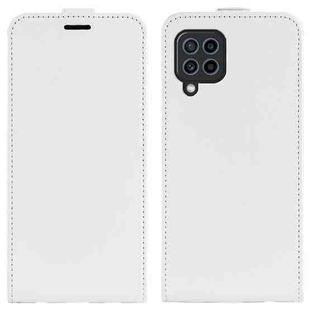 For Samsung Galaxy F22 R64 Texture Single Vertical Flip Leather Protective Case with Card Slots & Photo Frame(White)
