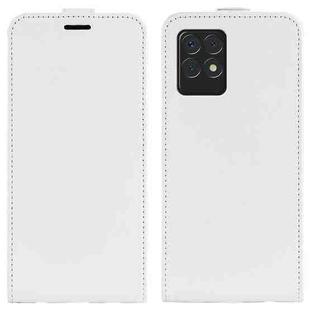 For OPPO Realme 8i R64 Texture Single Vertical Flip Leather Protective Case with Card Slots & Photo Frame(White)