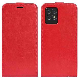 For OPPO Realme 8i R64 Texture Single Vertical Flip Leather Protective Case with Card Slots & Photo Frame(Red)