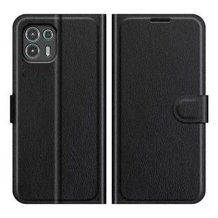 For Motorola Edge 20 lite 5G Litchi Texture Horizontal Flip Phone Protective Case with Holder & Card Slots & Wallet(Black)