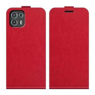 For Motorola Edge 20 lite R64 Texture Single Vertical Flip Leather Phone Protective Case with Card Slots & Photo Frame(Red)
