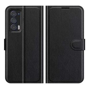 For Motorola Edge 2021 Litchi Texture Horizontal Flip Phone Protective Case with Holder & Card Slots & Wallet(Black)