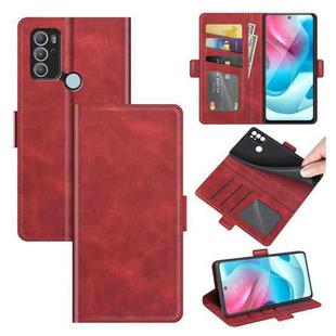 For Motorola Moto G60S Dual-side Magnetic Buckle Horizontal Flip Leather Case with Holder & Card Slots & Wallet(Red)