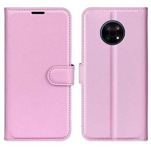 For Nokia G50 Litchi Texture Horizontal Flip Protective Case with Holder & Card Slots & Wallet(Pink)