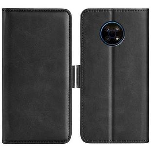 For Nokia G50 Dual-side Magnetic Buckle Horizontal Flip Phone Leather Case with Holder & Card Slots & Wallet(Black)