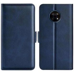 For Nokia G50 Dual-side Magnetic Buckle Horizontal Flip Phone Leather Case with Holder & Card Slots & Wallet(Dark Blue)