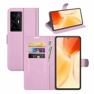 Litchi Texture Leather Phone Case For vivo X70 Pro+(Pink)