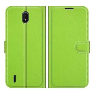 For Nokia C01 Plus Litchi Texture Horizontal Flip Protective Case with Holder & Card Slots & Wallet(Green)