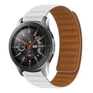 Silicone Magnetic Watch Band For Huawei Watch GT 3 46mm(White)