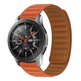 Silicone Magnetic Watch Band For Huawei Watch GT 3 46mm(Orange Red)