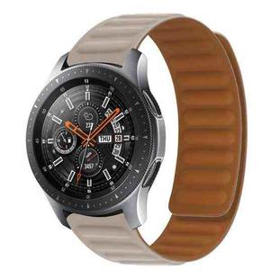 Silicone Magnetic Watch Band For Huawei Watch GT 3 46mm(Khaki)