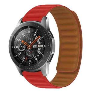Silicone Magnetic Watch Band For Huawei Watch GT2 46mm,width:22mm(Red)