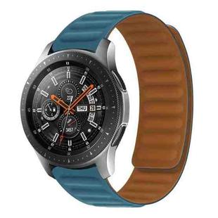 Silicone Magnetic Watch Band For Huawei Watch GT2 46mm,width:22mm(Blue)