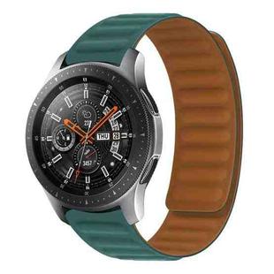 Silicone Magnetic Watch Band For Huawei Watch GT2 46mm,width:22mm(Malachite Green)