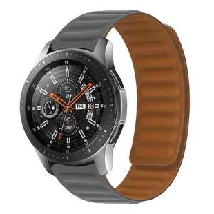 Silicone Magnetic Watch Band For Huawei Watch GT2 46mm,width:22mm (Grey)