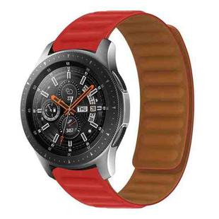 22mm Silicone Magnetic Watch Band For Honor Watch GS3 / Magic(Red)