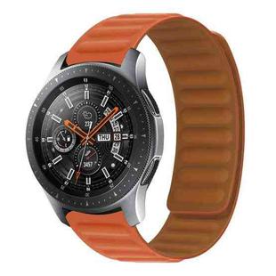 22mm Silicone Magnetic Watch Band For Honor Watch GS3 / Magic(Orange Red)