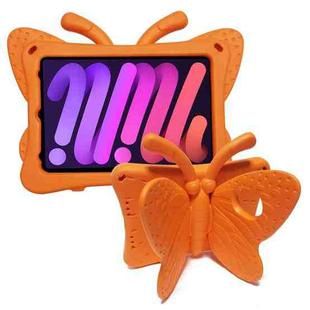 For iPad mini 6 Butterfly Bracket EVA Fall-proof Protective Case(Orange)