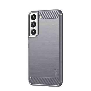 For Samsung Galaxy S22+ 5G MOFI Gentleness Series Brushed Texture Carbon Fiber Soft TPU Case(Gray)