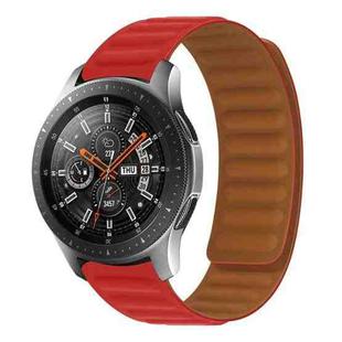 For Samsung Galaxy Gear S3 Silicone Magnetic Watch Band(Red)