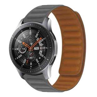 For Samsung Galaxy Gear S3 Silicone Magnetic Watch Band(Gray)