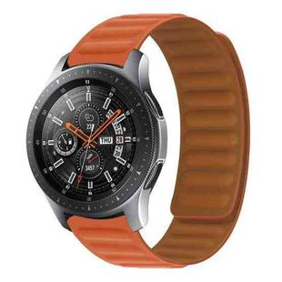 For Samsung Galaxy Gear 2 R380 Silicone Magnetic Watch Band(Orange Red)