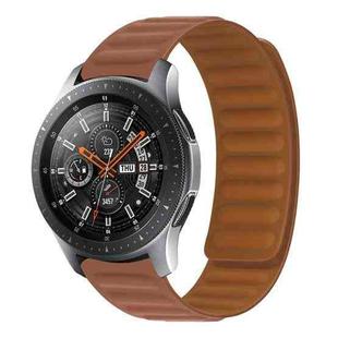 For Samsung Galaxy Gear 2 R380 Silicone Magnetic Watch Band(Brown)