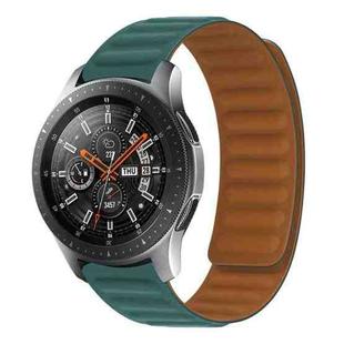 For Samsung Galaxy Gear 2 R380 Silicone Magnetic Watch Band(Malachite Green)