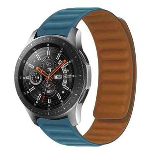 For Samsung Galaxy Gear 2 R380 Silicone Magnetic Watch Band(Blue)