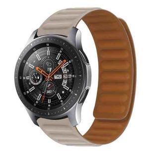 For Samsung Galaxy Gear 2 Neo R381 Silicone Magnetic Watch Band(Khaki)