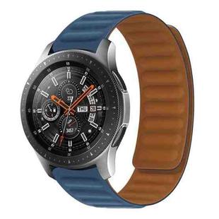 For Samsung Galaxy Live SM-R382 Silicone Magnetic Watch Band(Dark Blue)
