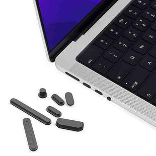 ENKAY Hat-Prince Silicone Anti-dust Plugs for MacBook Air 13.6 2022/2024 A2681 (M2) / A3113 (M3) (Black)