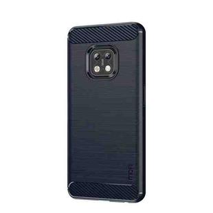 For Nokia XR20 MOFI Gentleness Series Brushed Texture Carbon Fiber Soft TPU Case(Blue)