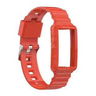 For Fitbit Charge 5 Silicone One Body Armor Watch Band(Orange)