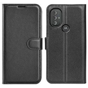 For Motorola Moto G Power 2022 Litchi Texture Horizontal Flip Protective Case with Holder & Card Slots & Wallet(Black)