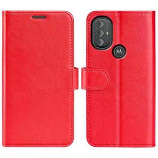 For Motorola Moto G Power 2022 R64 Texture Single Horizontal Flip Phone Protective Case with Holder & Card Slots & Wallet& Photo Frame(Red)