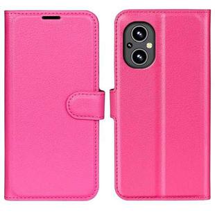 For OnePlus Nord N20 5G Litchi Texture Horizontal Flip Protective Case with Holder & Card Slots & Wallet(Rose Red)