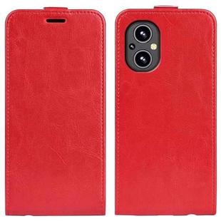 For OnePlus Nord N20 5G R64 Texture Single Vertical Flip Leather Protective Case with Card Slots & Photo Frame(Red)