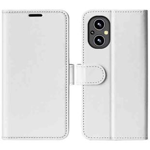 For OnePlus Nord N20 5G R64 Texture Single Horizontal Flip Phone Protective Case with Holder & Card Slots & Wallet& Photo Frame(White)