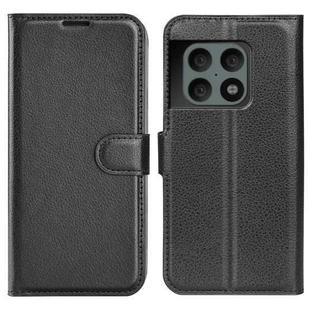 For OnePlus 10 Pro 5G Litchi Texture Horizontal Flip Protective Case with Holder & Card Slots & Wallet(Black)