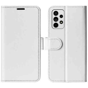 For Samsung Galaxy A33 5G R64 Texture Horizontal Flip Leather Case with Holder & Card Slots & Wallet & Photo Frame(White)