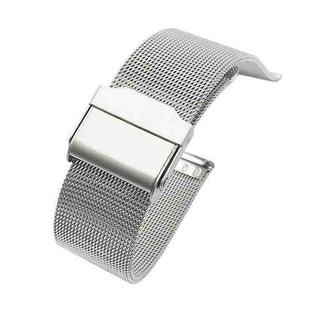 For Huawei Watch 3 Pro Stainless Steel Milan Double Buckle Watch Band(Silver)