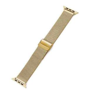 Milan Meta Watch Band For Apple Watch Series 8&7 41mm / SE 2&6&SE&5&4 40mm / 3&2&1 38mm(Gold)